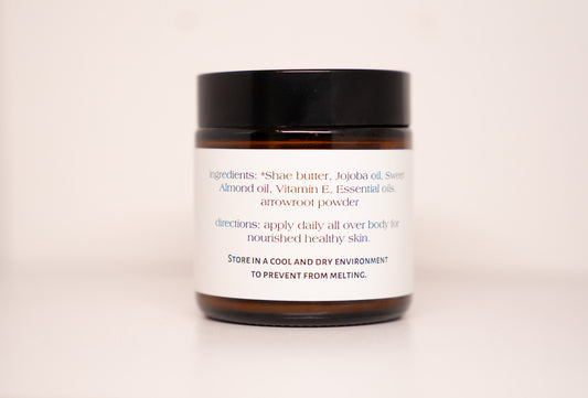Whipped Body Butter: SANDALWOOD & MYRRH (4oz/55g)