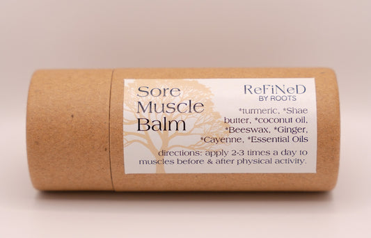 Sore Muscle Balm: Infused with TURMERIC, GINGER & CAYANNE