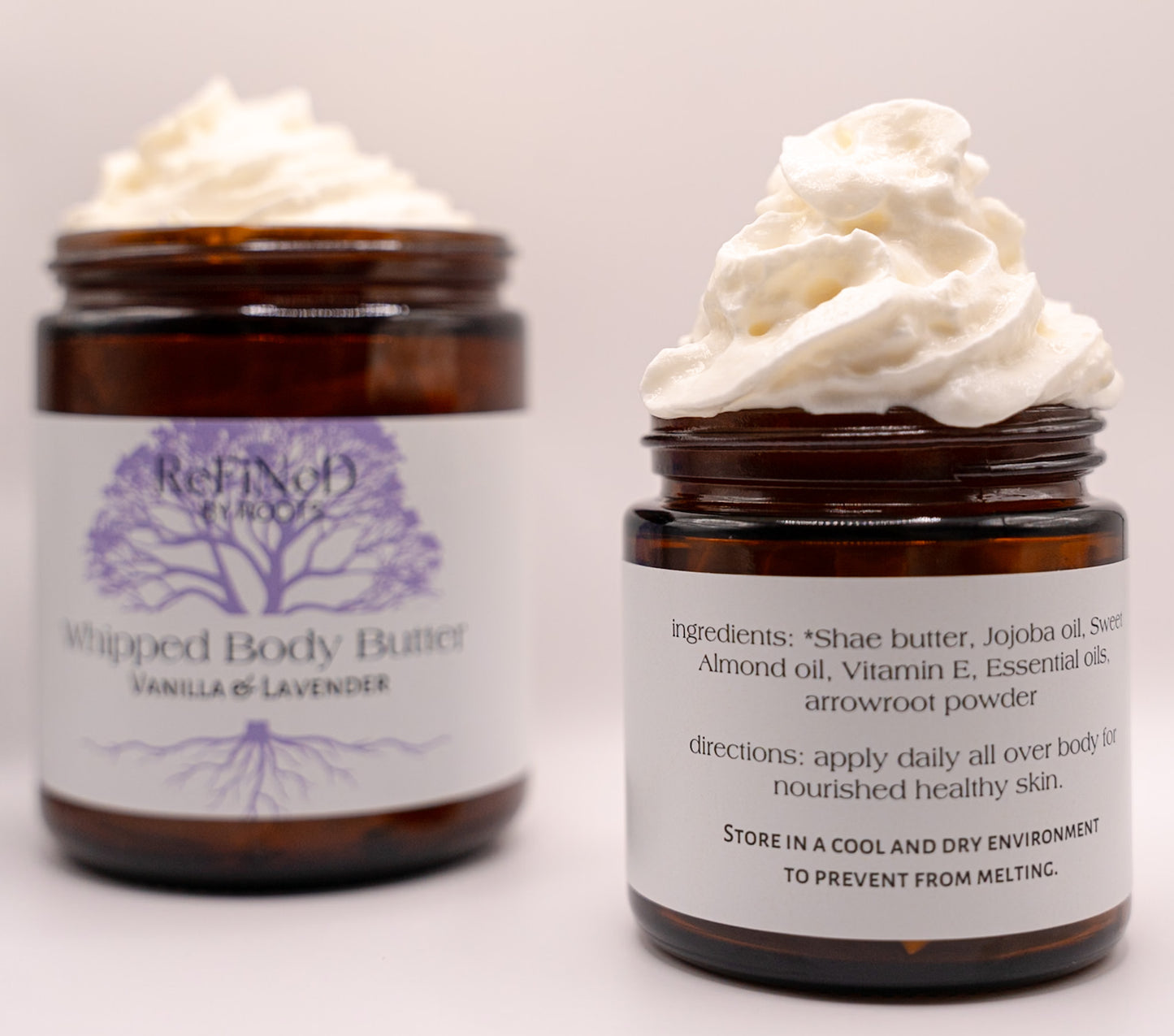 Whipped Body Butter: VANILLA & LAVENDER (4oz/55g)