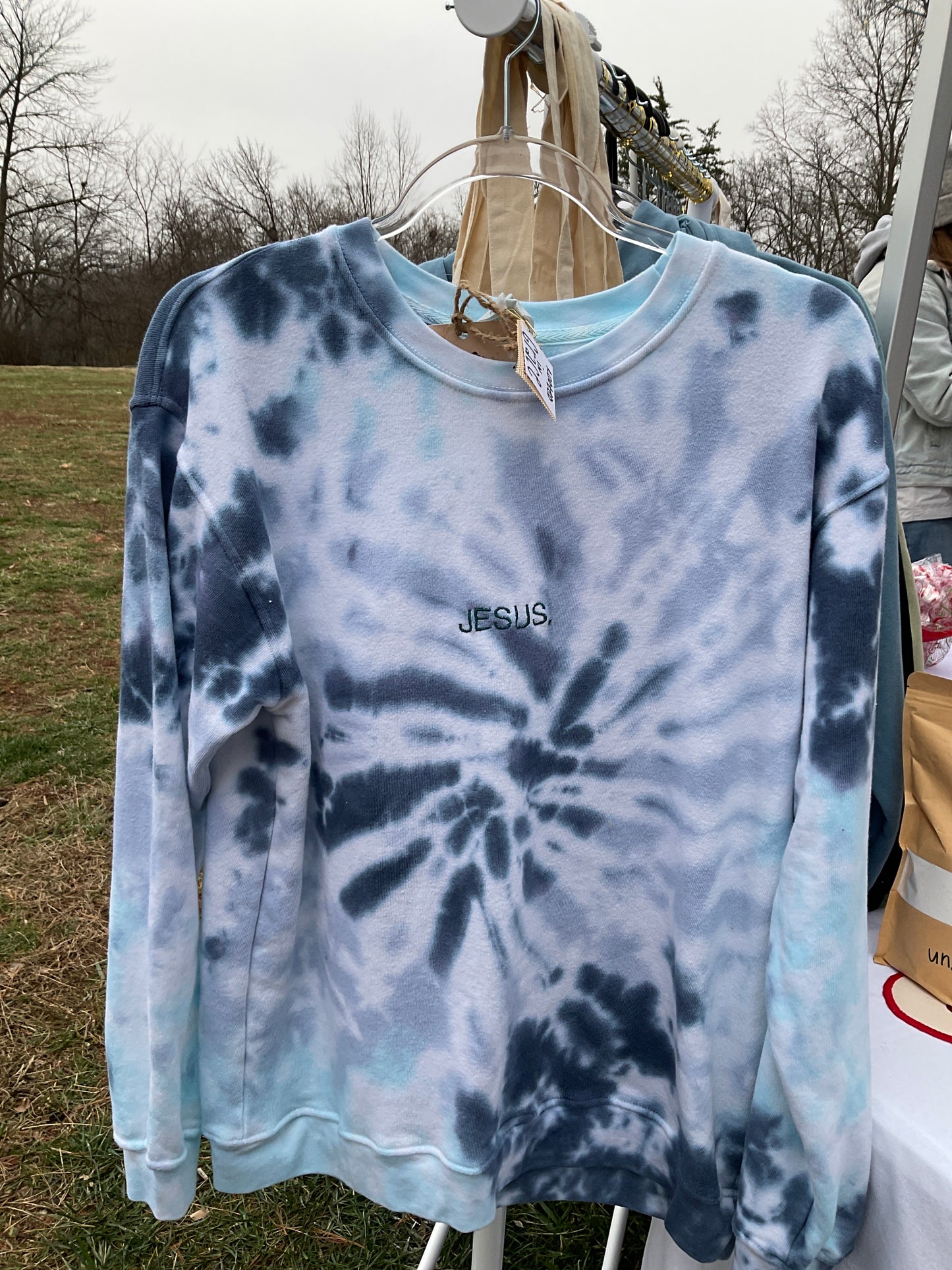 “Jesus.” Embroidered Crewneck