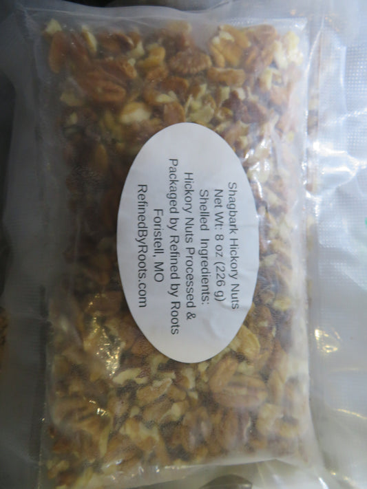 Shagbark Hickory Nuts CRACKED (8oz)