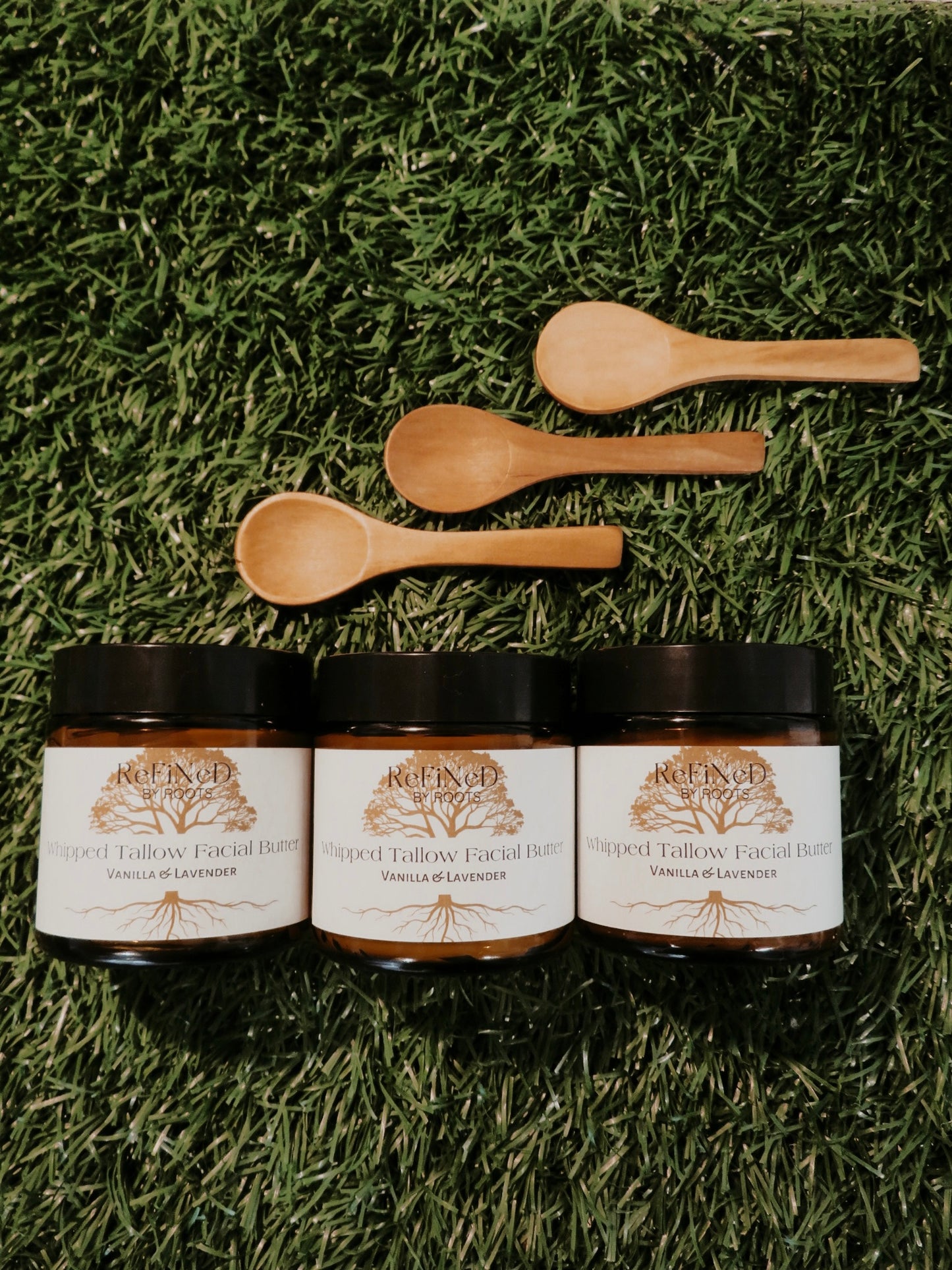 Whipped Tallow Facial Butter: LAVENDER & VANILLA (4oz/82g)