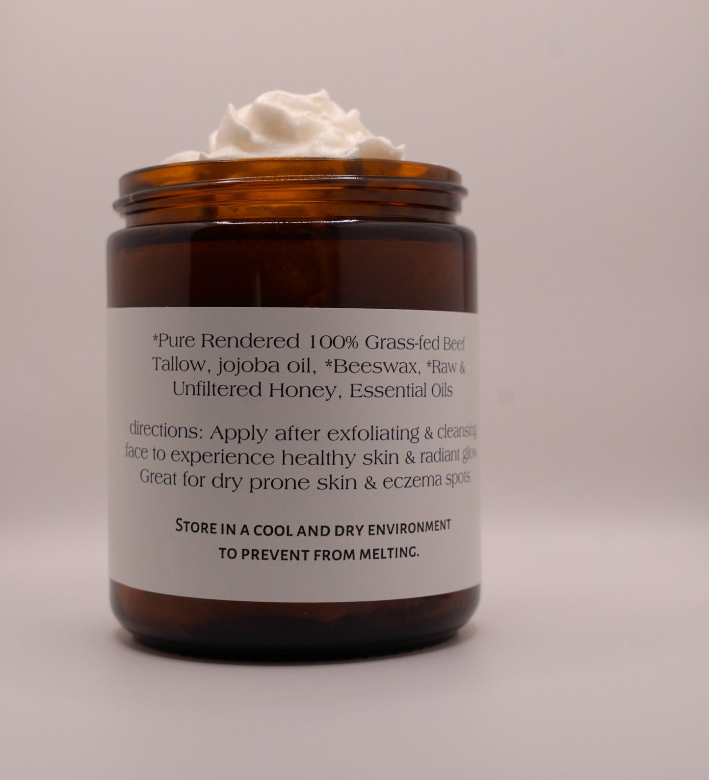 Whipped Tallow Butter: VANILLA & HONEY (4oz)